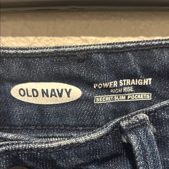 Old Navy Midnight Blue Ripped Cropped Jeans - Picture 2 of 5